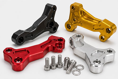 Material aluminium billet untuk bracket kaliper custom CNC motor dan mobil