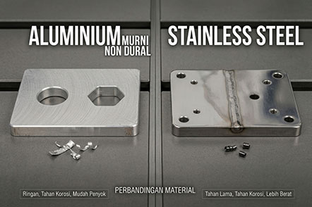 Perbedaan aluminium dan stainless steel mana lebih baik